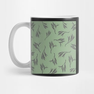 Harakeke Flax seed pods (light green and dark grey) Mug